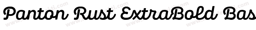 Panton Rust ExtraBold Base字体转换
